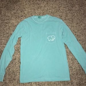 Ivory Ella Aqua Long-Sleeved T-shirt